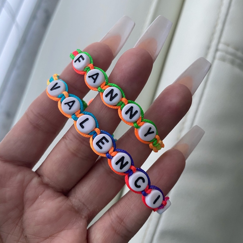 Handmade personalized bracelet multicolor